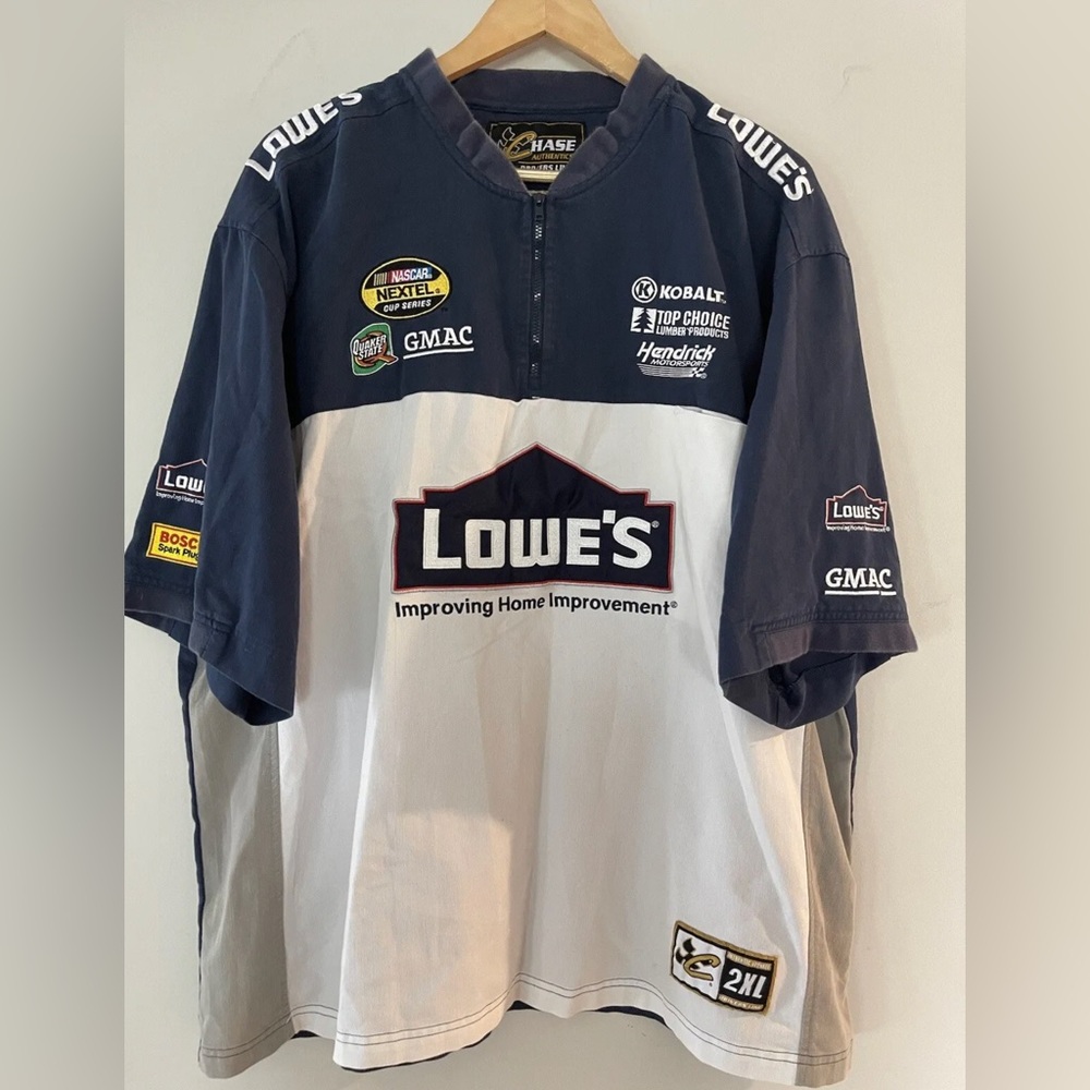 Jimmie Johnson 1/4 Zip NASCAR Pit Crew Shirt Size 2XL. Used